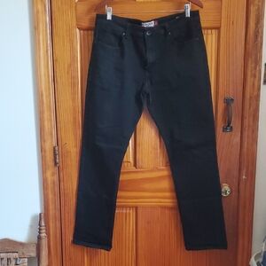 Hudson & Barrow Black Slim Stretch Jeans Men's 36x32 (DISTRESSED)